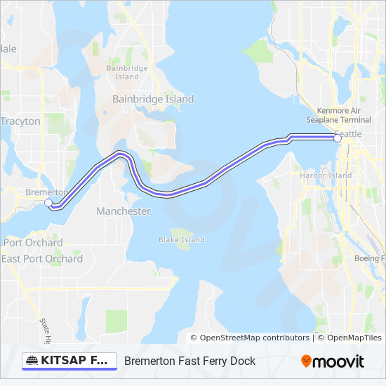 KITSAP FAST FERRY Route Schedules, Stops & Maps Pier 54 Seattle Dock
