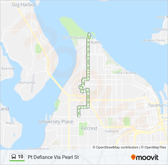 10 bus Line Map