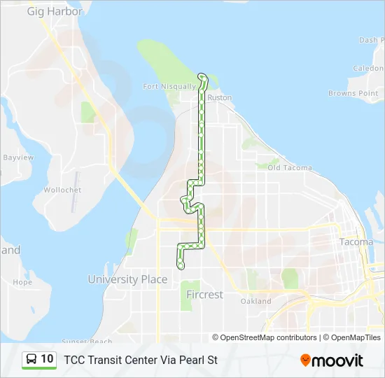 10 Bus Line Map
