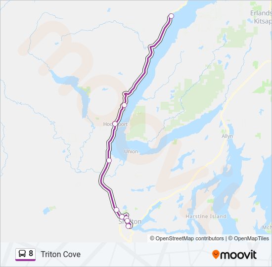 8 Bus Line Map