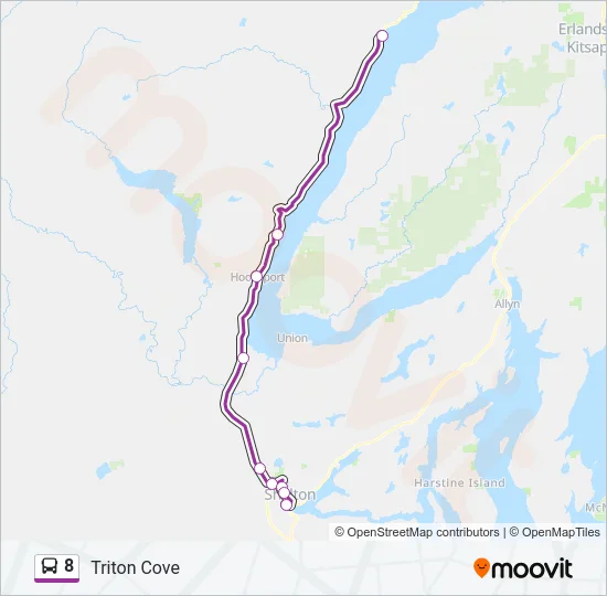 8 Bus Line Map