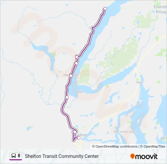 8 Bus Line Map