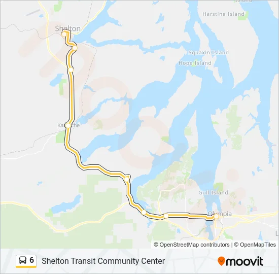 6 Bus Line Map