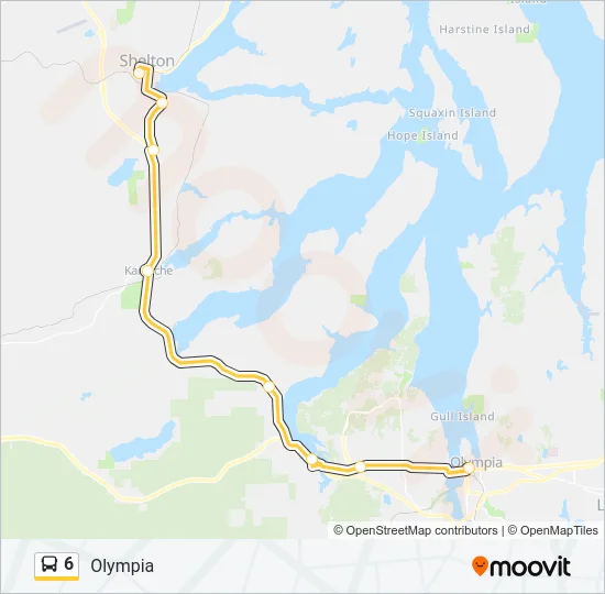 6 Bus Line Map