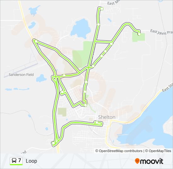 7 bus Line Map