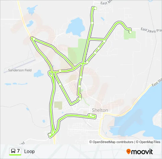 7 Bus Line Map