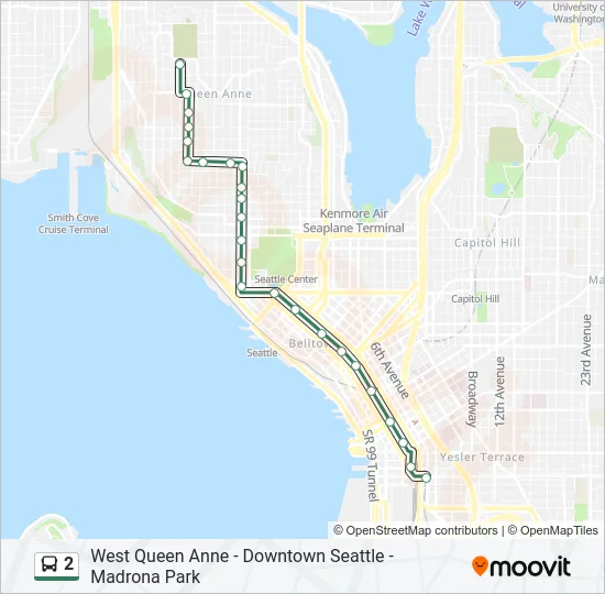 2 Bus Line Map
