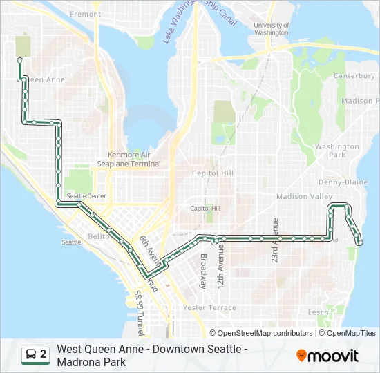 2 Bus Line Map