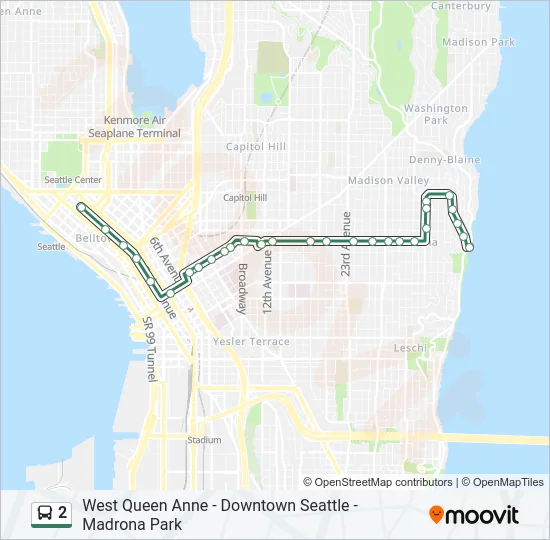 2 Bus Line Map