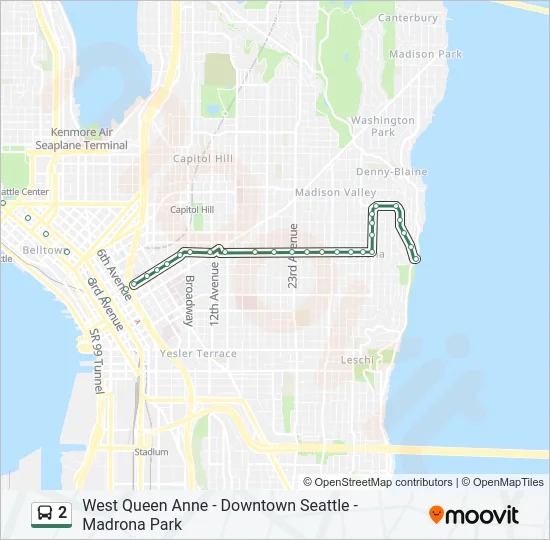 2 Bus Line Map
