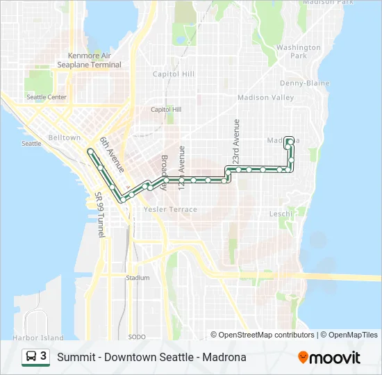 3 Bus Line Map