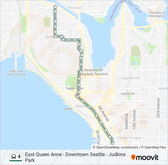 4 Bus Line Map