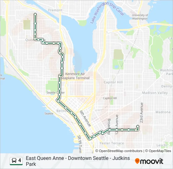 4 Bus Line Map