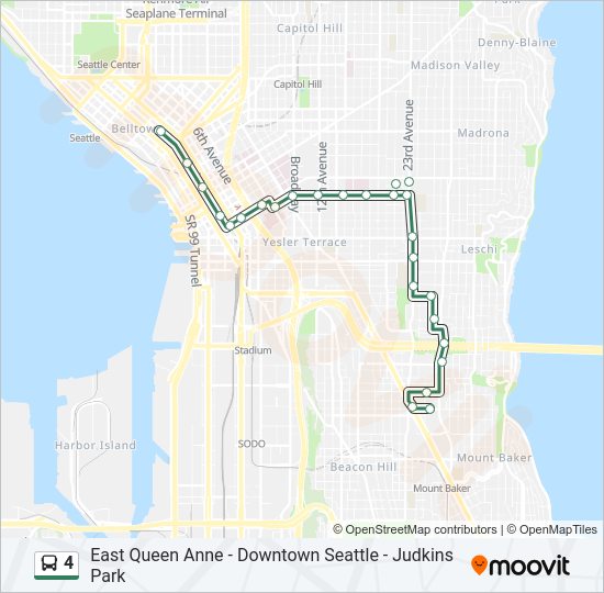4 Bus Line Map