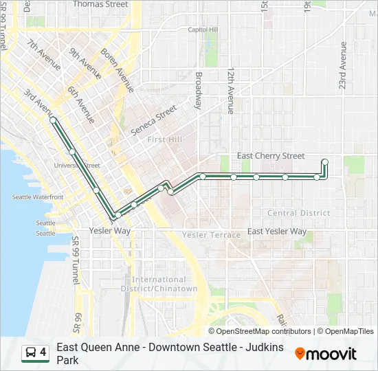 4 Bus Line Map