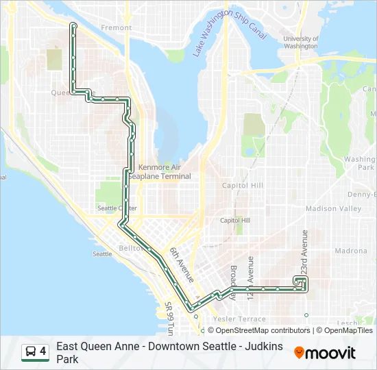 4 Bus Line Map