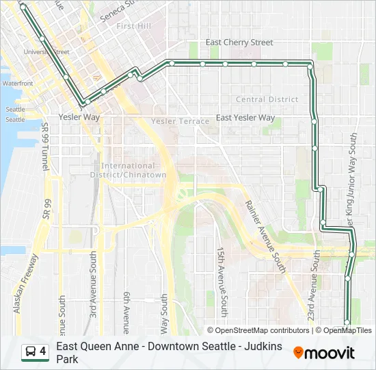 4 Bus Line Map