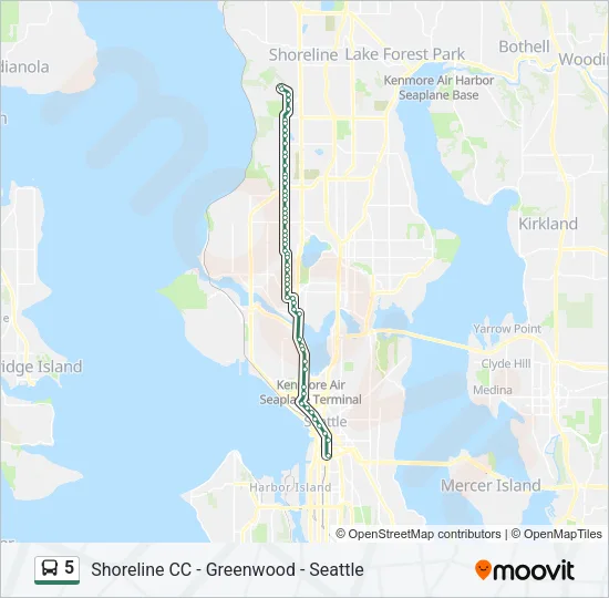 5 Bus Line Map