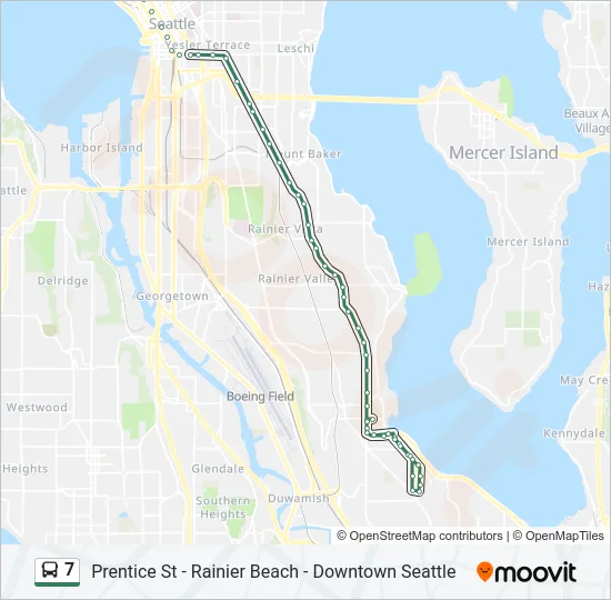 7 Bus Line Map