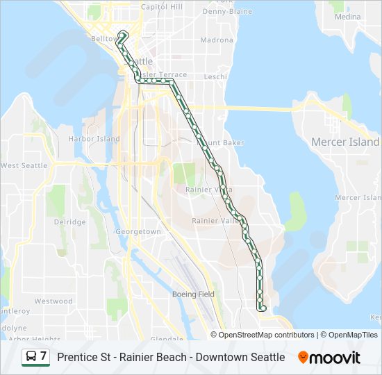 7 Bus Line Map