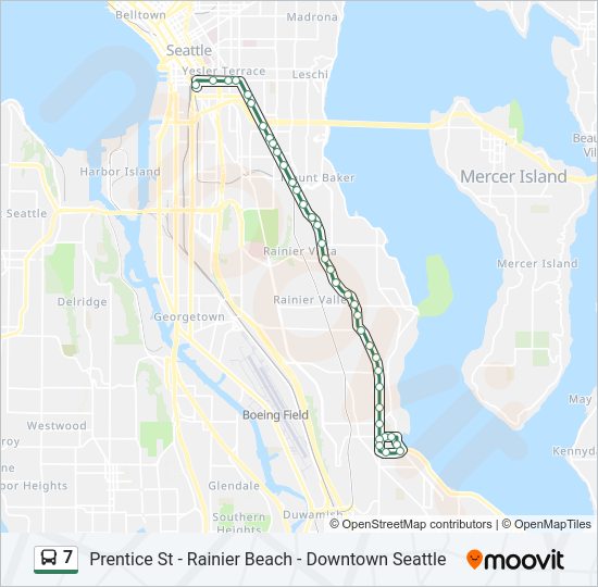 7 Bus Line Map