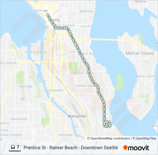 7 Bus Line Map