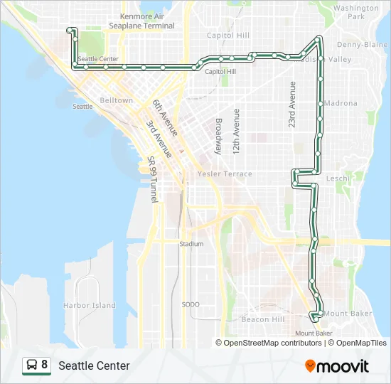 8 Bus Line Map