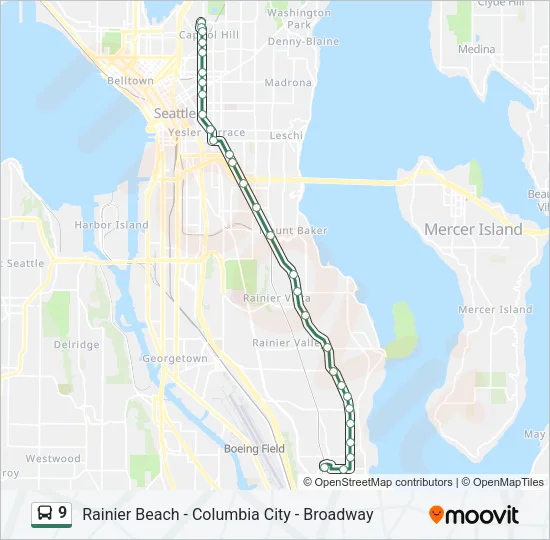 9 Bus Line Map