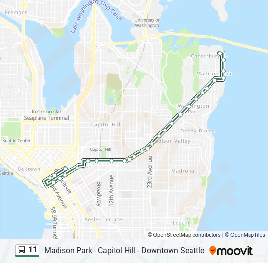 11 Bus Line Map