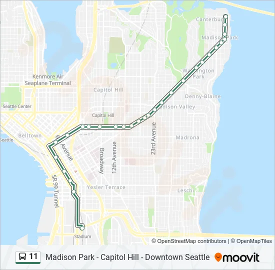 11 Bus Line Map