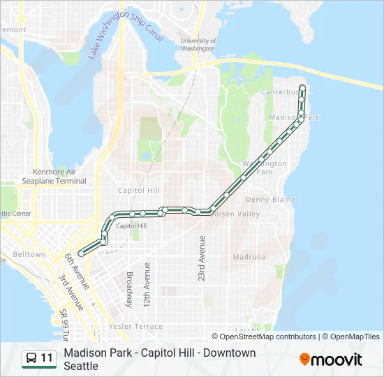 11 Bus Line Map