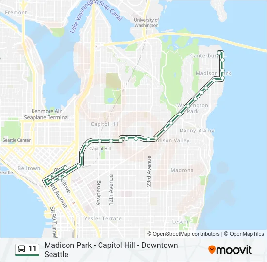 11 Bus Line Map