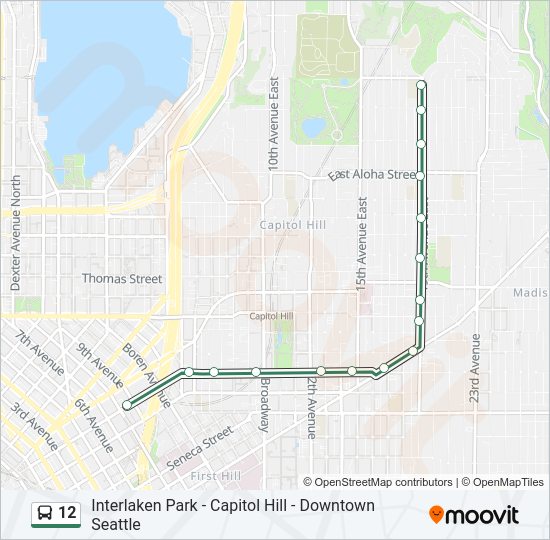 12 Bus Line Map
