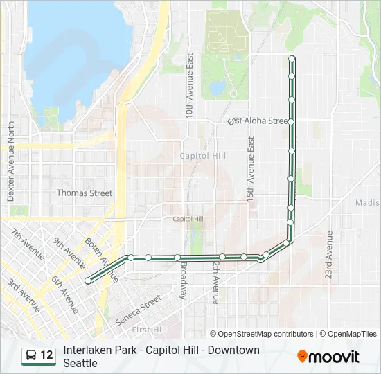 12 Bus Line Map
