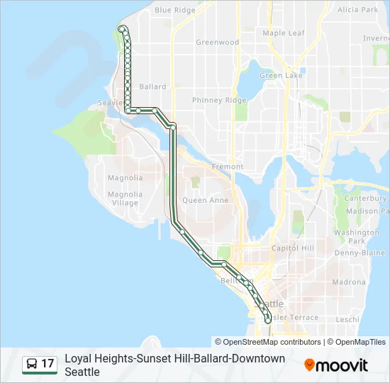 17 Bus Line Map