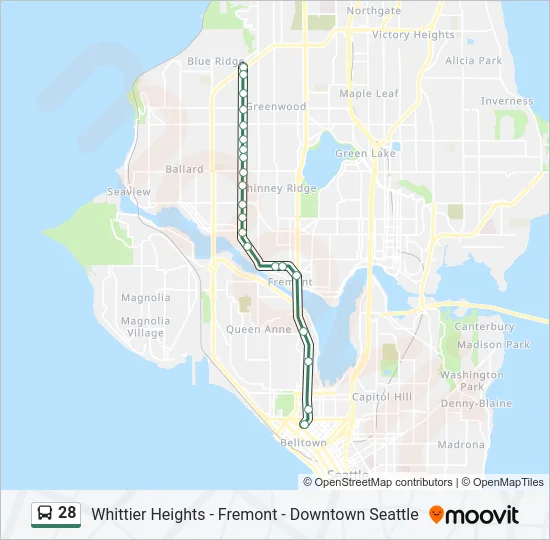 28 Bus Line Map