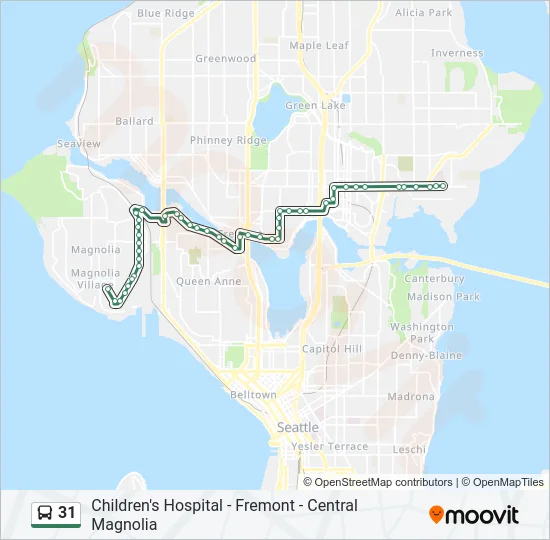 31 Bus Line Map