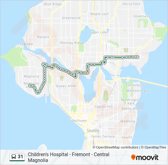 31 Bus Line Map