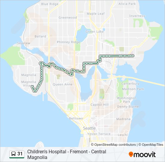31 bus Line Map