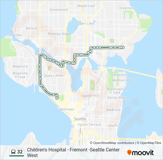 32 Bus Line Map
