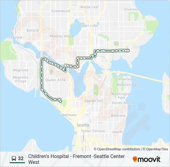32 Bus Line Map