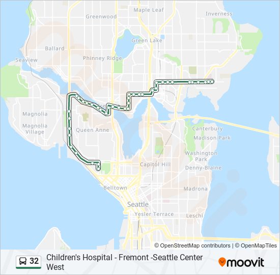Mapa de 32 de autobús