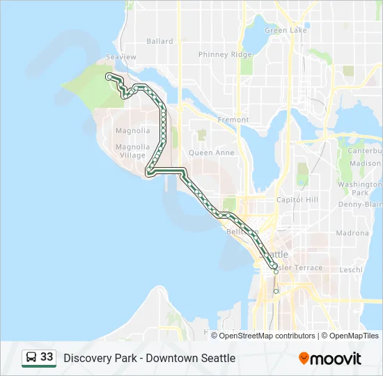 33 Bus Line Map