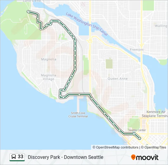 33 Bus Line Map