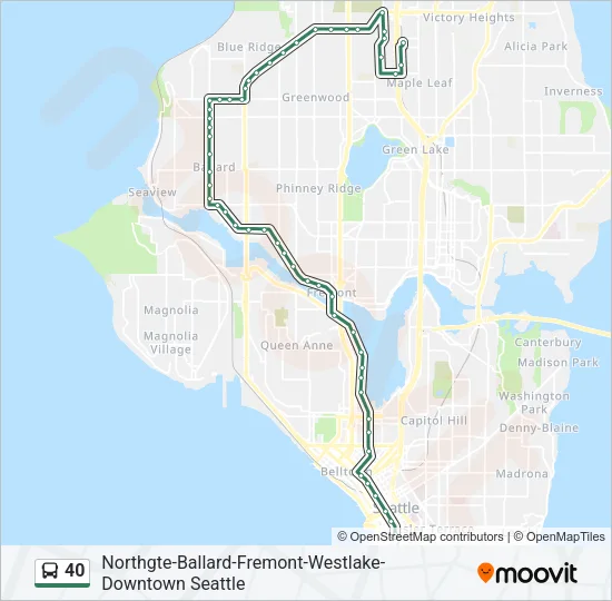 40 Bus Line Map