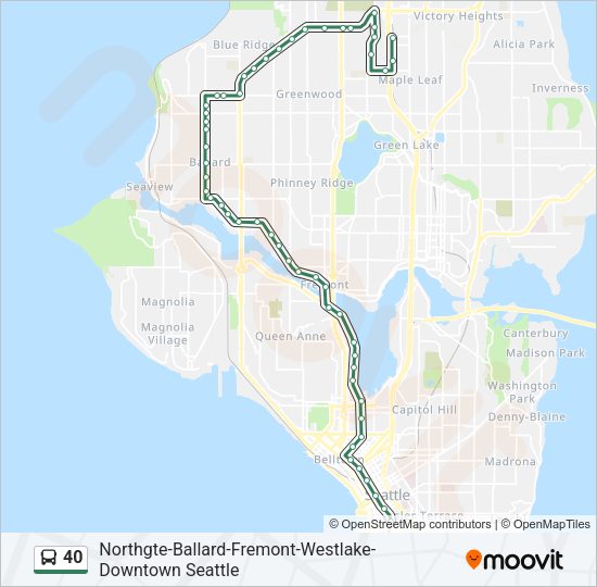 40 Bus Line Map