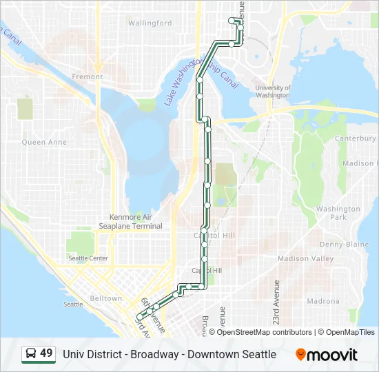 49 Bus Line Map