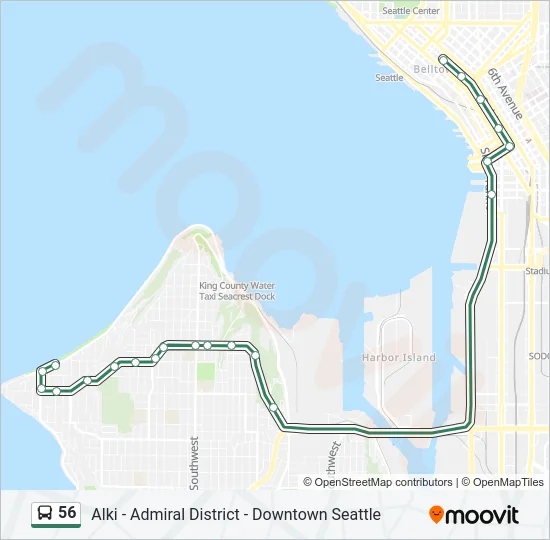 56 Bus Line Map