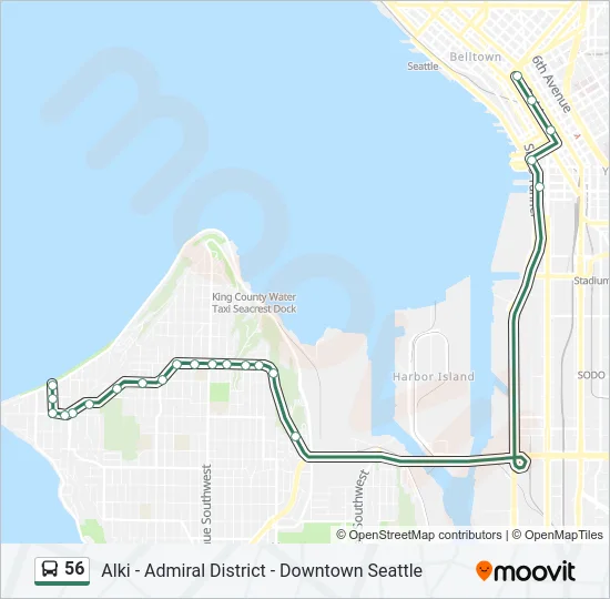 56 Bus Line Map