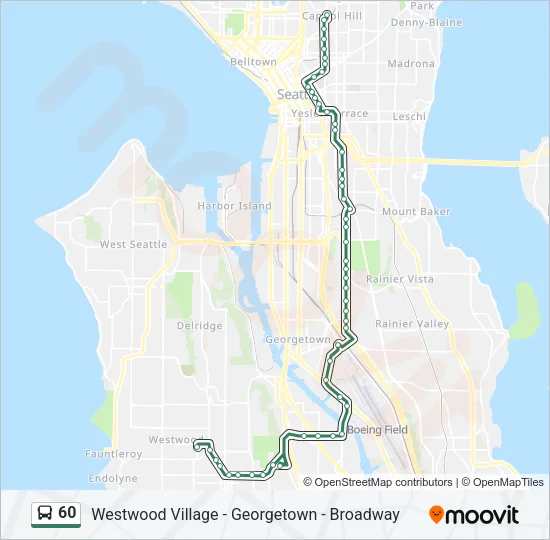 60 Bus Line Map